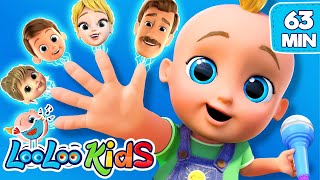 The Finger Family  S4EP72 Dance Along Super Mix  LooLoo Kids Songs for Kids [upl. by Akcirret]