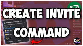 How to make an INVITE CREATE command for your discord bot  Discordjs V14 [upl. by Assetnoc]