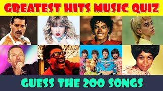 Guess the Song Music Quiz  200 Greatest Hits of All Time [upl. by Jolie162]