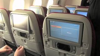 Tour of Qatar Airways Boeing 787 Dreamliner [upl. by Accisej]