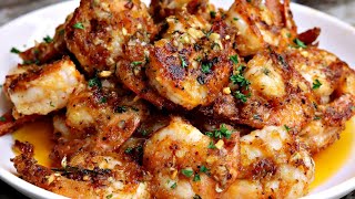 Quick and Easy Garlic Butter Shrimp Recipe  Garlic Shrimp Recipe [upl. by Infeld]