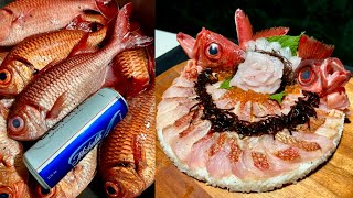 Nightfishing for MENPACHI in HAWAII  Epic sushi cake  Catch Cook Create [upl. by Odracer]