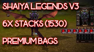 Shaiya Legends V3  6 Stacks of Premium Bags  dabdab TV [upl. by Gausman]