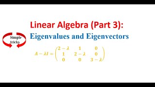 Linear Algebra Part 3  Eigenvalues and Eigenvectors Explained with Examples [upl. by Juetta]