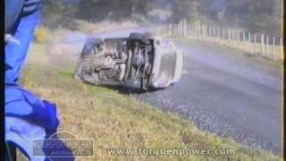 1994 Rothmans Rally of New Zealand Ari Vatanen rollover [upl. by Fosdick706]