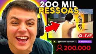 O DIA QUE BATI 200K na LIVE JOGANDO GTA RP Paulinho o LOKO [upl. by Aneele]