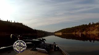 Lake Roosevelt Spokane Arm Gorgeous Early Morning Boat Ride From Porcupine Bay to Buoy 1 [upl. by Oecile]