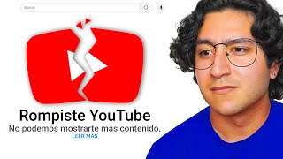 ROMPÍ el ALGORITMO de YOUTUBE 😱 [upl. by Pisarik]