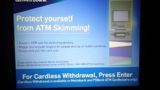 Metrobank ATM Cardless Withdrawal [upl. by Kaia]