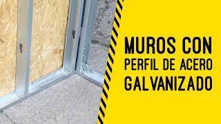 Construcción de muros con perfiles de acero galvanizado [upl. by Alexandr]