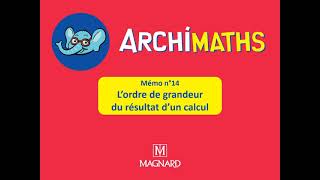 L’ordre de grandeur du résultat d’un calcul [upl. by Vivie]