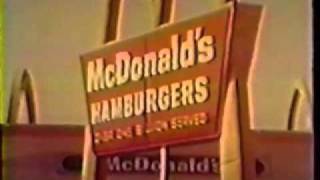 Compilation of late 1960s McDonalds Commercials Part 1 USA [upl. by Najar]