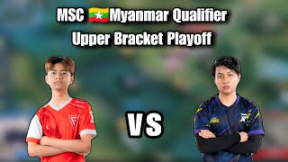 Falcon Esports VS Team Starboyz  Bo3   MSC Myanmar Qualifier Upper Bracket Playoff [upl. by Aem]