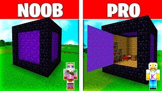 Minecraft NOOB vs PRO LA CASA SECRETA del PORTAL de MINECRFAFT [upl. by Lauzon]