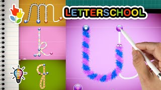 Trace Cursive Lowercase Letters A to Z with new All inOne LetterSchool [upl. by Nayt714]