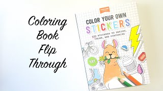 FLIP THROUGH  Color Your Own Stickers By Pipsticks [upl. by Abshier232]