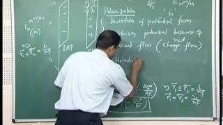 Mod01 Lec12 Exchange current density Polarization Activation Polarization Tafel Equation [upl. by Nonnaehr]