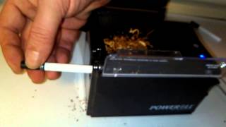 TopOMatic Poweroll electric cigarette machine [upl. by Acimahs546]