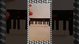 Piano from Cardboard DIY shortfeed diy ytshort [upl. by Vincelette]