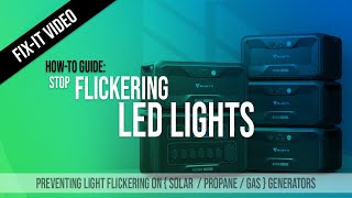 Fix It  Lights flickering with GasSolar Generator Voltage Fluctuation [upl. by Ailahk]