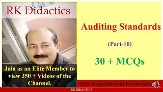 Auditing Standards10 [upl. by Ellenej223]