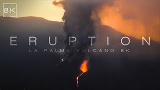 VOLCANIC ERUPTION  CUMBRE VIEJA LA PALMA  8K [upl. by Assilak]