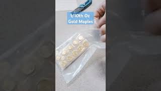 Unboxing 110 Oz Gold Maple Leaf Royal Canadian Mint royalcanadianmint gold goldcoins goldmines [upl. by Ahsehat790]