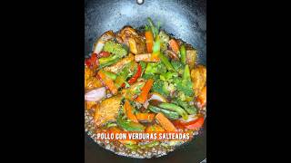 Pollo con verduras salteadas👌🔥 Primera parte 1 recetasaludables joelyower polloconverduras [upl. by Beane]