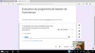 Création de formulaire avec Google form tutoriel [upl. by Allayne]