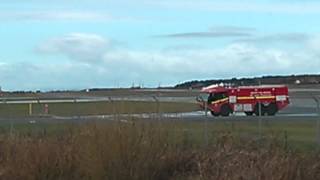 Glasgow Prestwick airport fire engine [upl. by Arreic]