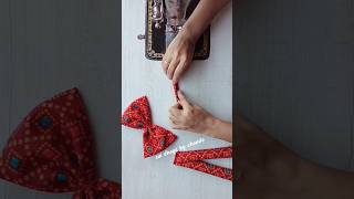 Bow making easy way shorts ytshorts tranding youtube bow diy ideas blouse suidhagabychanda [upl. by Etnomal]