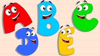 Five Little Alphabets  Original Rhymes By Preschool [upl. by Yllier265]