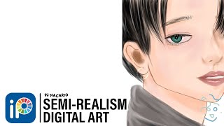 SemiRealism Art ibispaintx [upl. by Downing]