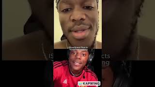 IShowSpeed Reacts To KSIs New Song shorts ksi ishowspeed [upl. by Ennagem]