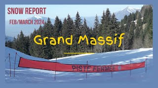 FLAINE  Grand Massif  SNOW REPORT February 29th 2024 [upl. by Ku]