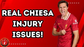 Liverpool FC News Real Chiesa Injury Concern [upl. by Ateuqahs826]