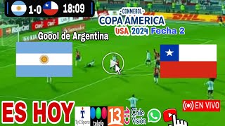 Argentina vs Chile en vivo donde ver a que hora juega Argentina vs Chile Copa América 2024 [upl. by Rey]