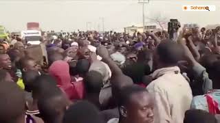 Hunger Protest Begins In Niger State As Youths Block Major Highway [upl. by Ttergram421]