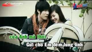 Chiec Khan Gio Am Karaoke  Khanh Phuong [upl. by Cirded]