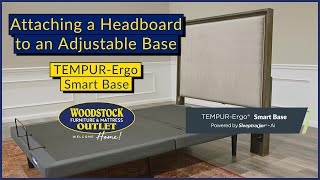 How to Attach a Headboard to a TEMPURErgo Adjustable Smart Base [upl. by Ahsiener]