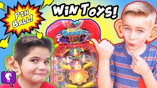 Pin Ball Machine SKEE Ball Win Prizes with HobbyKids [upl. by Leemaj]