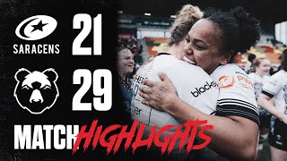 SEMIFINAL CURSE BROKEN Highlights Saracens Women vs Bristol Bears Women [upl. by Nesila]