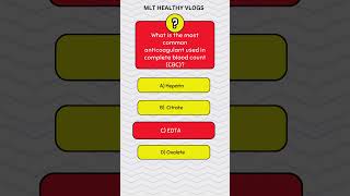 Common anticoagulant used in complete blood count CBC [upl. by Eimyaj]