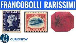 FRANCOBOLLI più RARI e COSTOSI al MONDO  curiosità filatelia [upl. by Kroll43]