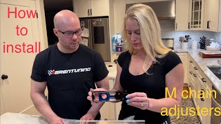 How to install M chain adjusters on a s1000rr k67 m1000rr k66 [upl. by Othello]