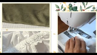 2 Easy Methods to Sew elastic waistband2 einfache Methoden um ein elastischer Rockbund zu nähen [upl. by Roxana]