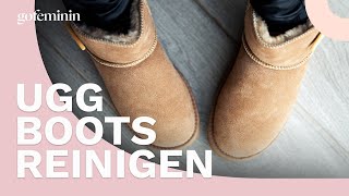 UGG Boots reinigen So werden die Fellboots wieder wie neu [upl. by Atoel462]