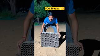 500 Shot In One Skyshot💥😱 धमाकेदार पटाखा । crazyxyz diwali patakha shorts crazyxyz [upl. by Merriman]