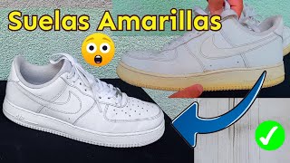 Como Blanquear Suelas Amarillas Zapatos Con Suelas Curtidas [upl. by Seel]