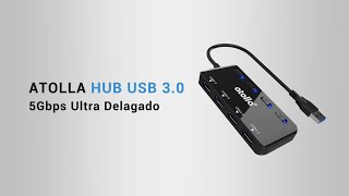 atolla Portátil 4 Puertos Hub USB 30  CH1103U3 [upl. by Fidellia790]